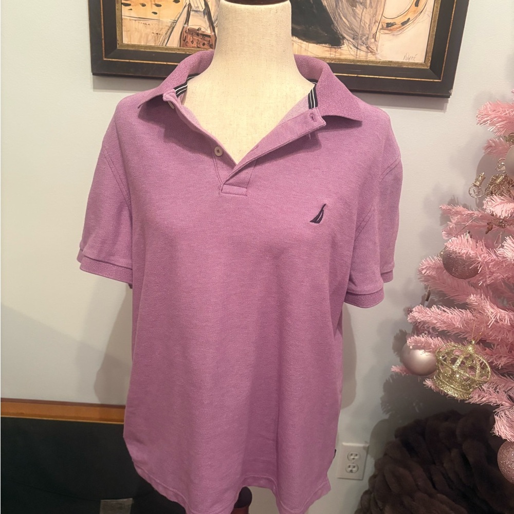 Nautica Lavender Performance Polo